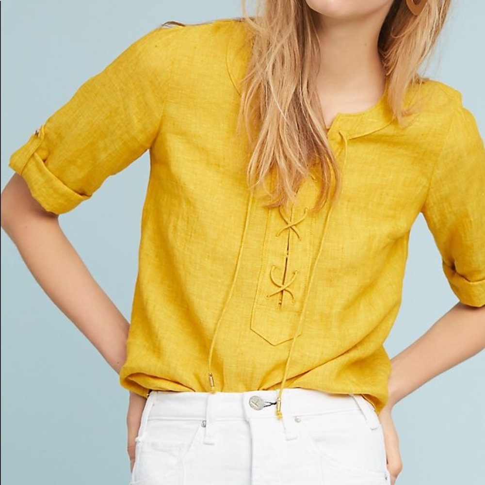 Anthropologie Maeve Linen Shirt